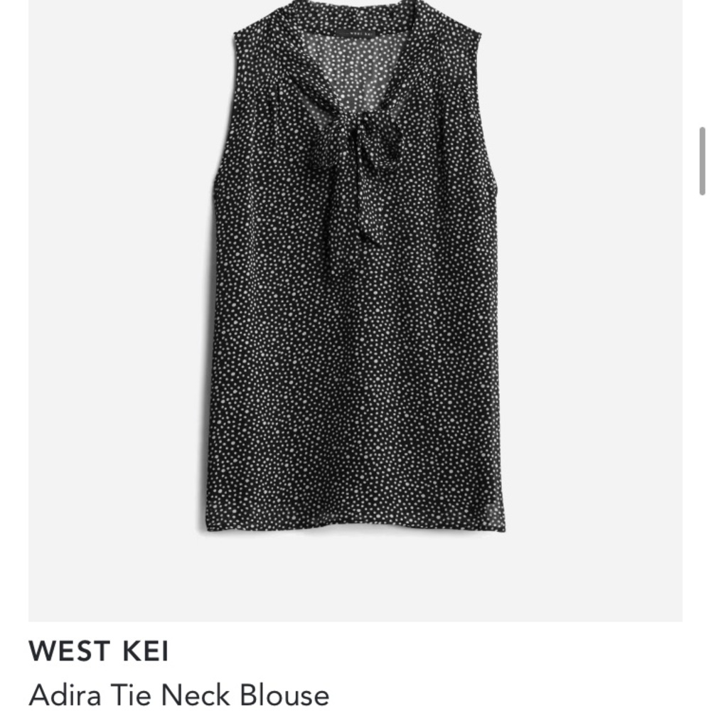 West Kei Adira Tie Neck Blouse (Stitchfix) Size Medium